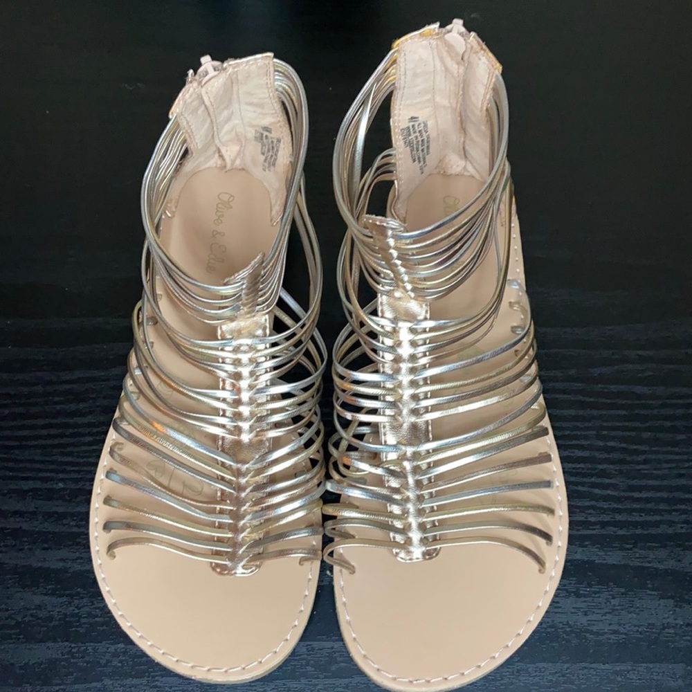 Olive & Edie, Gold Gladiator Sandals